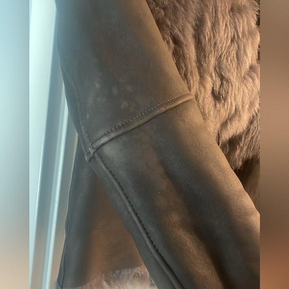 Michelle mason Fur leather jacket - Picture 3 of 4